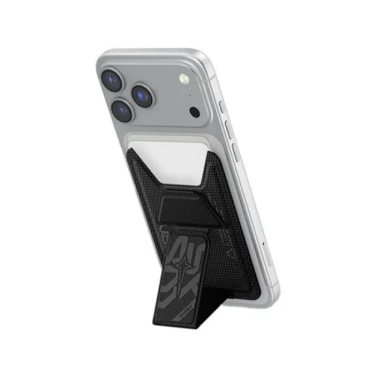Skinarma magnetic cardholder with grip-stand kado _ black